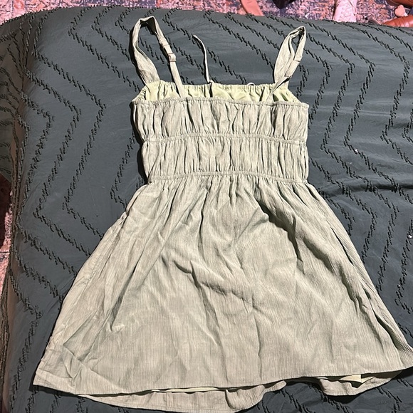 A&F Tie Front Mini Dress in Jade size SP - Picture 8 of 12